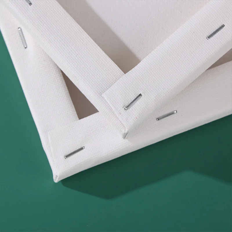 Cotton Wooden Canvas Frame Small Blank Stretched Canvas For Acrylic Drawing