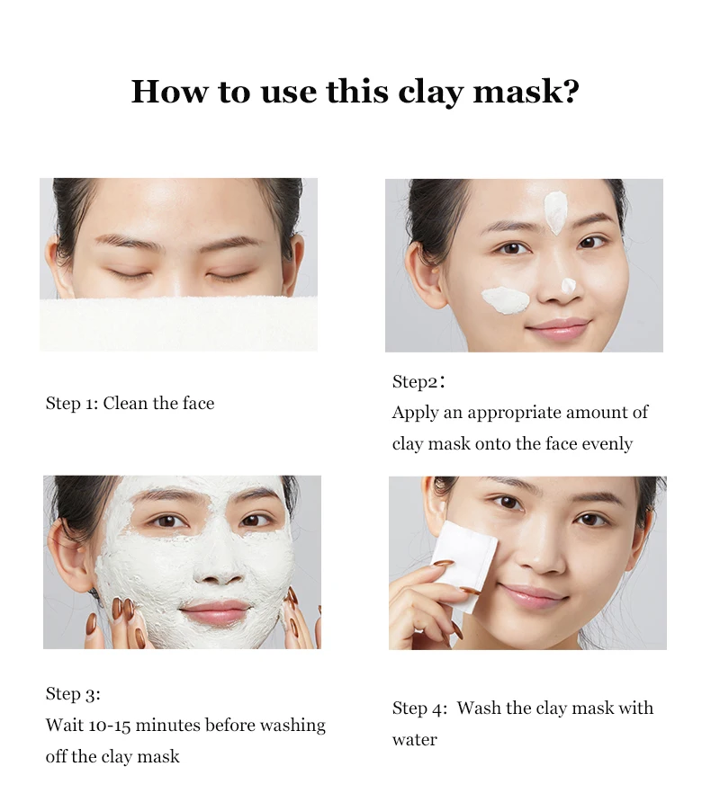 OEM Beauty Skin Care Salicylic Acid Mud Mask Anti Acne Oil-control Deep Pore Cleansing Private Label Clay Mask