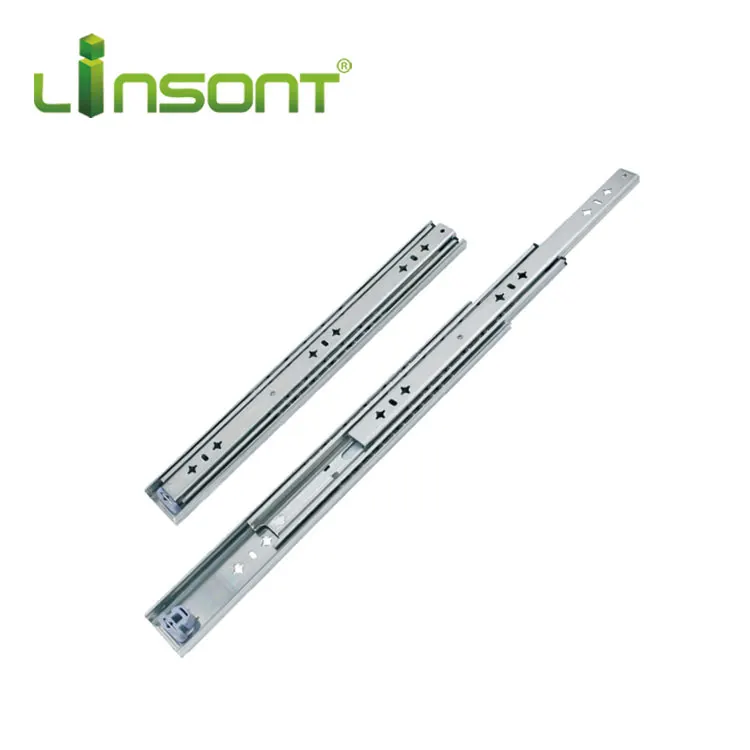 Linsont Factory Direct 53mm 100Kgs Loading Ball Bearing Heavy Duty Drawer Slides 1500mm Factory