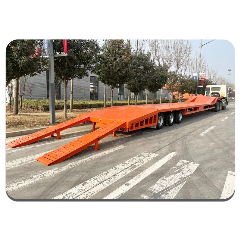 SAIL Customizable Factory Direct 80 Ton Hydraulic Lowbed Trailer Lowboy Trailer Drawbar  Lowbed Semi Truck Trailers