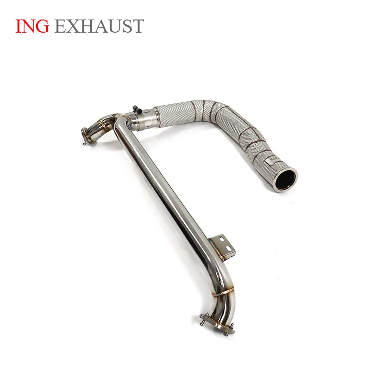 ING For Porsche Cayman 718 Downpipe 2016+ Cayman Boxster 982 718 2.0T 2.5T stainless steel With catalytic Downpipe