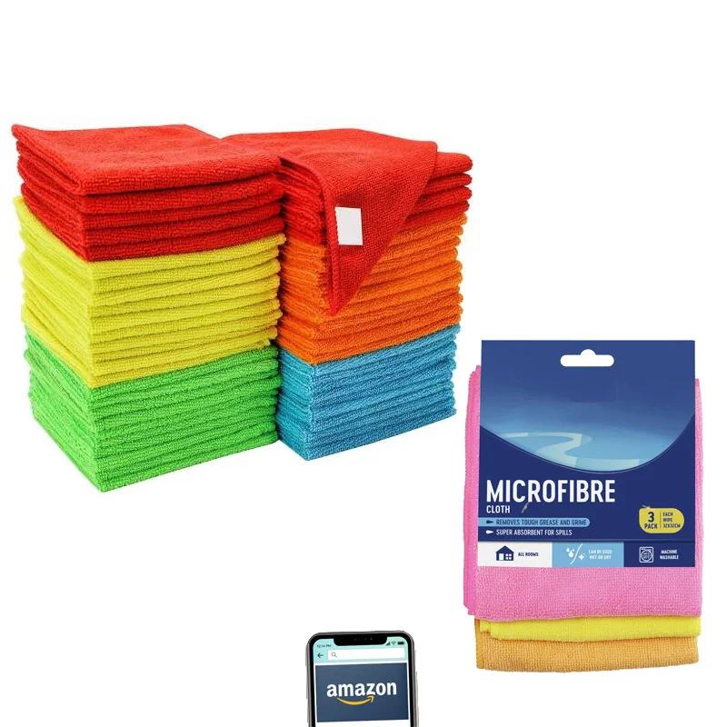 80% Polyester Cleaning Cloth Polishing Car Microfiber Cloth Car Kitchen Towels Micro Fibre Towel Microfiber Towel