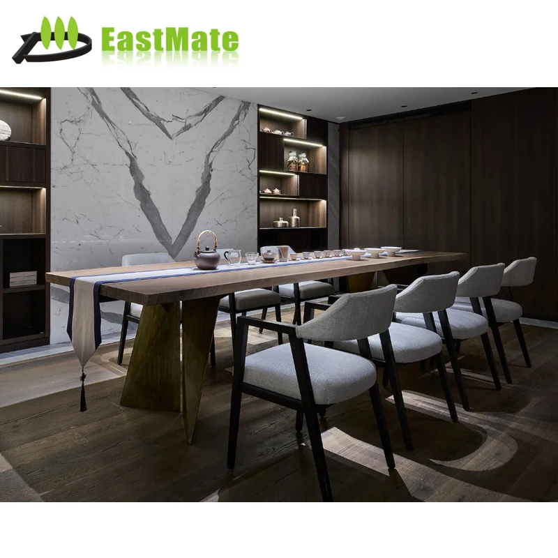 Restaurant Dining Table Chair Set / Modern High End Hotel Restaurant Furniture