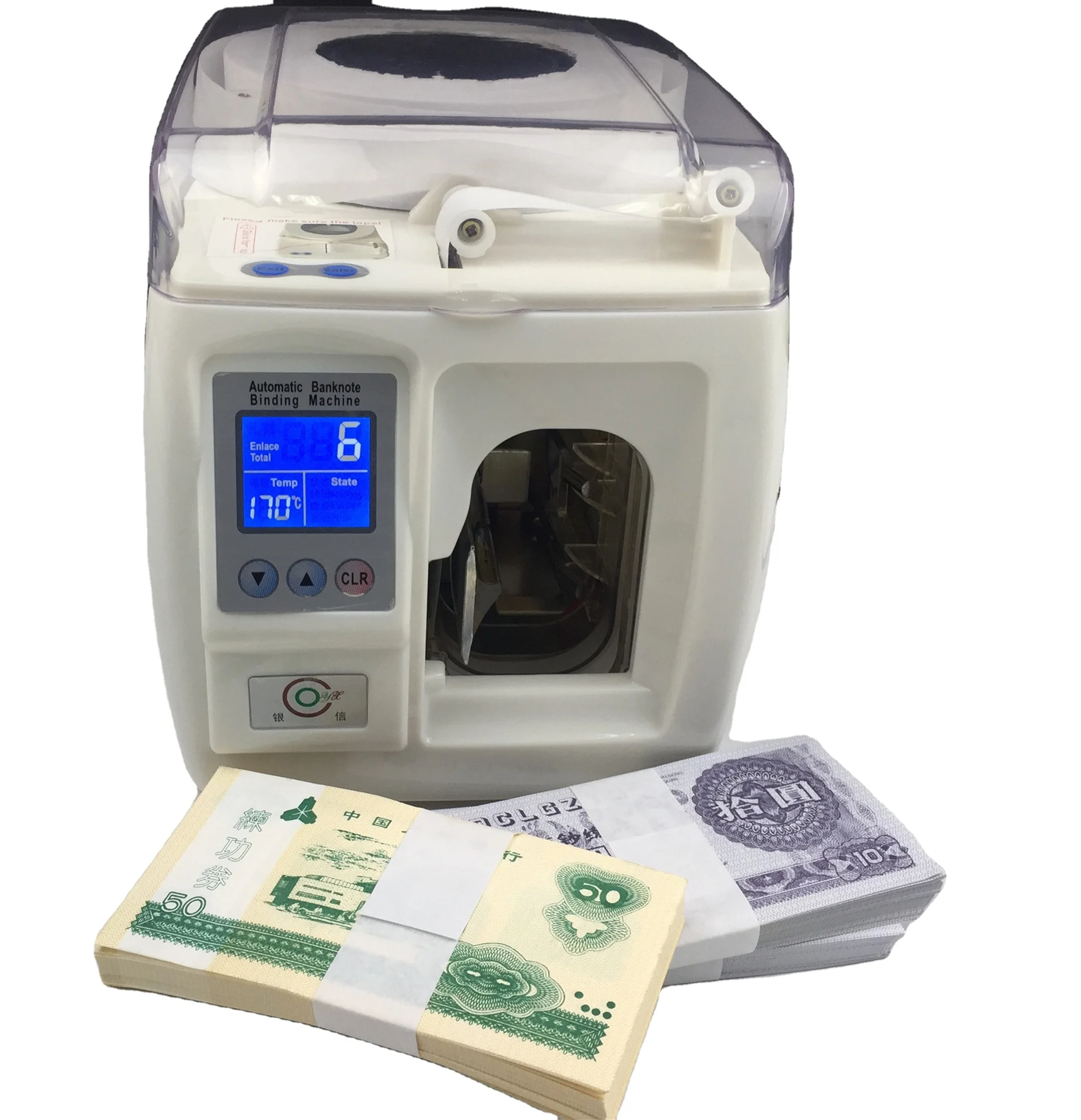 Small Strapping Machine Bundling Money Machine 20mm Wide Paper Band Bundling Smart Money Strapping Machine
