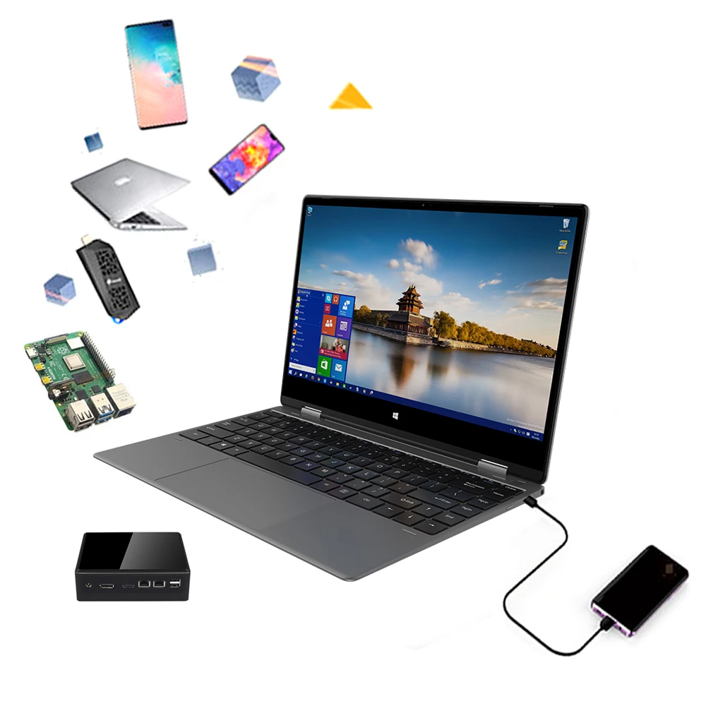 Dexbook 13 3 сенсорный дисплей 360 градусов гибкость использования как ноутбук планшет портативный монитор с клавиатурой hd out