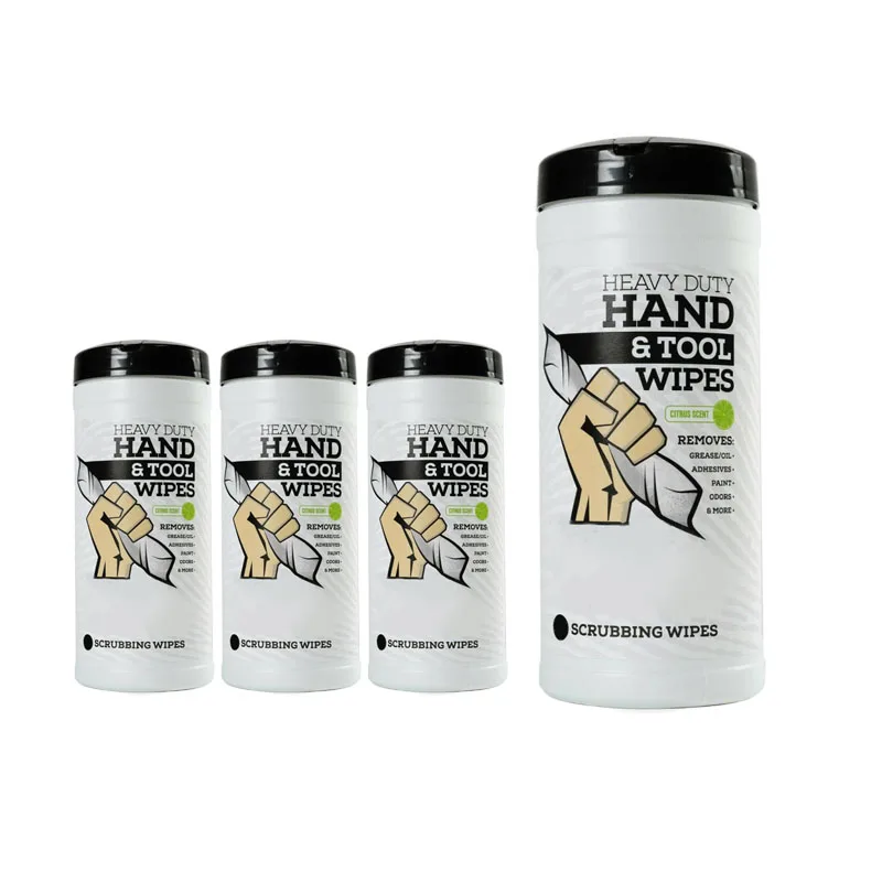 Custom Hand And Tool Cleaning Eco-Friendly Wipes Industrial Wet Wipes Stain Remover Wipes For Adult