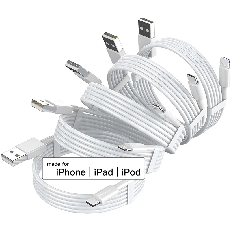 1 2 3M 3 6 10FT USB Charging Cable Cord For iPhone 13 12 11 Pro 11 XS MAX XR X 8 Plus 7 6  6S 6SPlus 5 5S