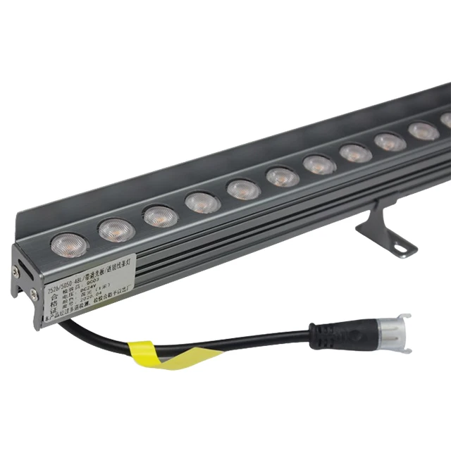 Светильники для зданий Пиксельная балка фасадное освещение светодиодная фасадная линейная подсветка Настенные светильники IP65 алюминиевые DMX512/SPI Juxuanled