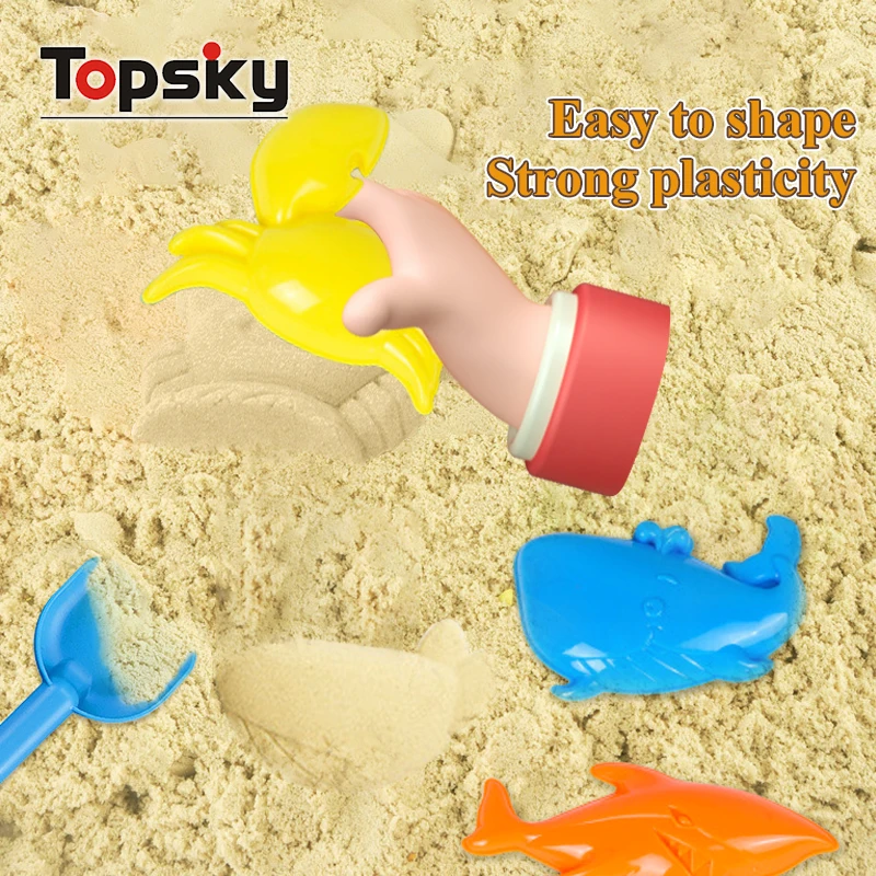 Funny 9 Piece Animals Model Beach Toys Cute Sand Molding Models Safe Plastic Tool Soft Beach Sand Bucket Toys For Kids