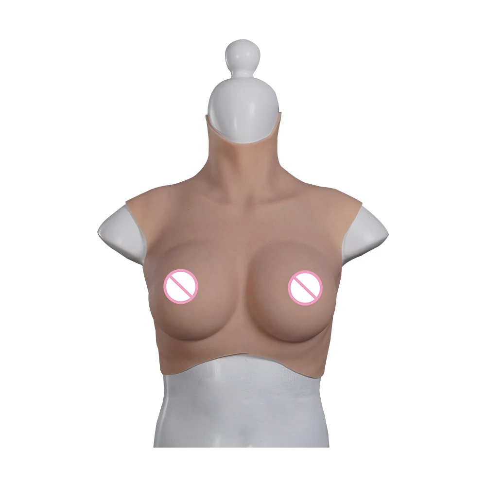 Knowu Shemale C Cup Breast Form 100% Medical Silicone wIth Silicon Boobs Artificial Breast Prosthetic for Crossdresser