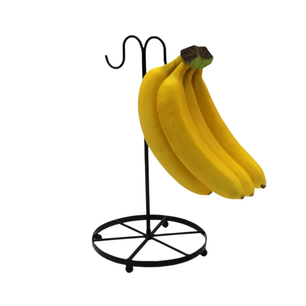 
Stocked Black Metal Fruit Hanging Rack for Banana Fruits Stand Iron Racks Display 