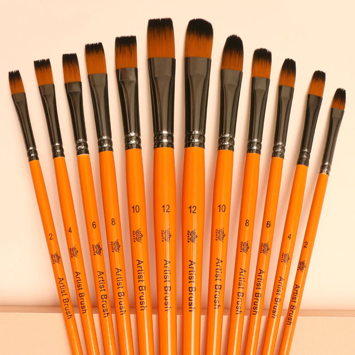 Nylon Paintbrush 6pcs Artist Paint brushes Set For Watercolor Oil Acrylic Gouache Painting Brush Point/Round/Flat/Oblique