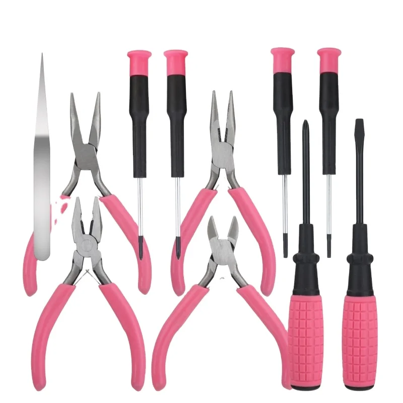 11-Piece Customizable Jewelry DIY Tool Set OEM ODM Support Available Packaging High Quality Beauty Tools Set Box