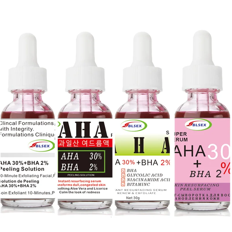 30ml ORDINARY AHA 30% + BHA 2% Peeling Solution Primer Makeup 10-Minute Exfoliating Face Brighten Anti Aging Serum