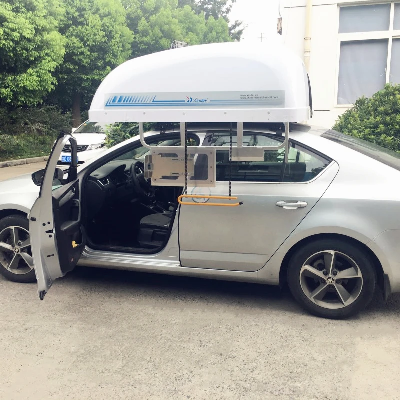 WCT Wheelchair Lift wheelchair stowage to stow wheelchair on car roof capacity 22kg