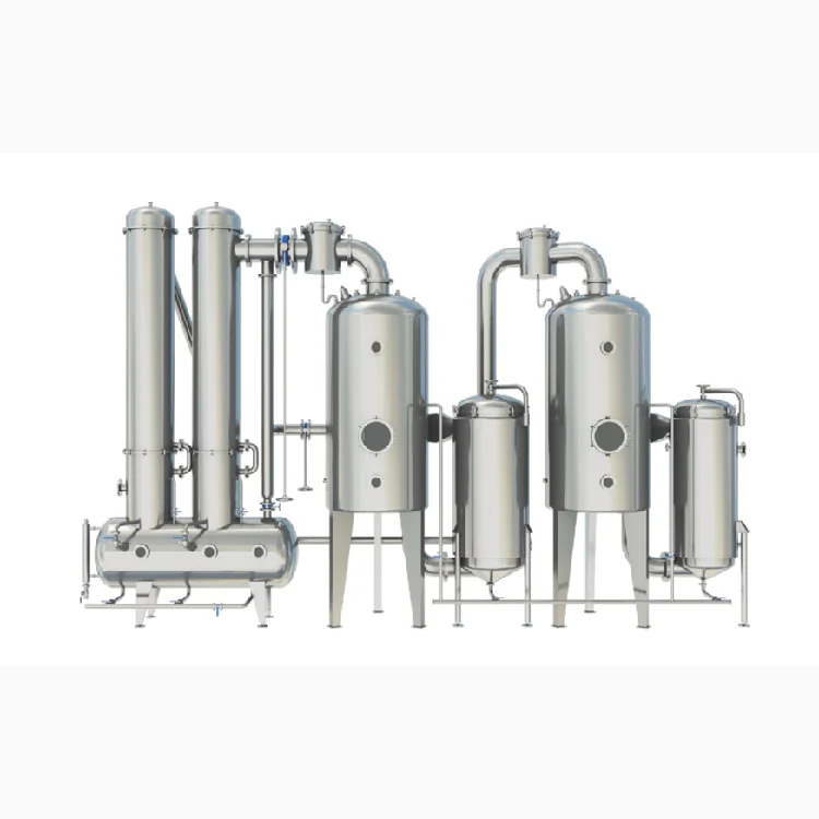 
Direct selling stainless steel double-effect external circulation alcohol vacuum evaporation concentrator 