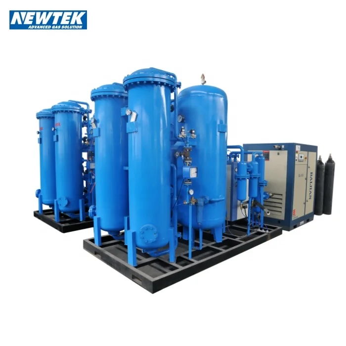 10Nm3/hr NEWTEK 99% Medical Oxygen Generators with filling cylinders