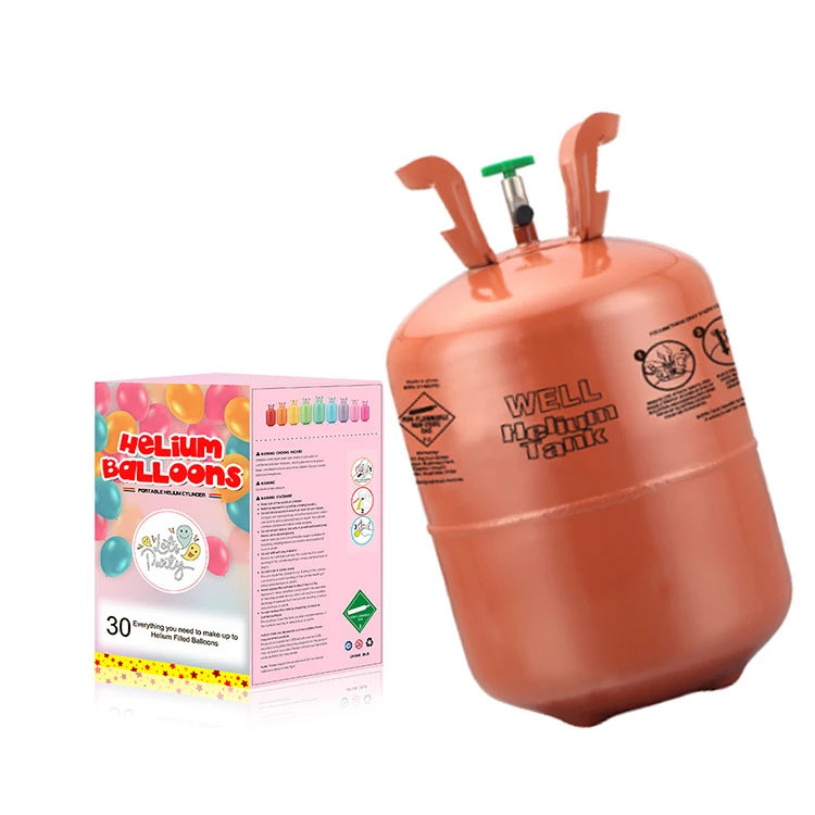 Disposable Steel 13.2L Helium Gas Cylinder Balloon Tank High Purity Balloon Helium Tank