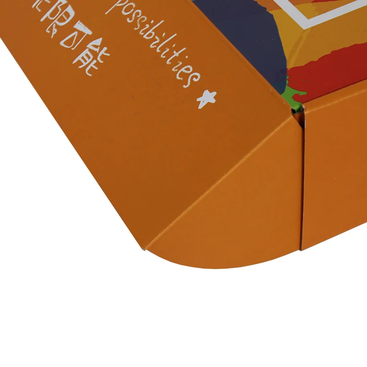Small Design Packing Box Hard Packing Boxes Orange Mailer Box Making