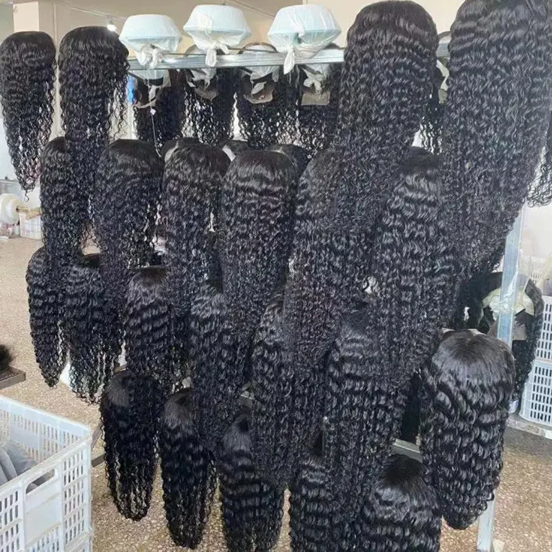 Cheap Water Curly Natural Colored Bob Wigs Short Bob Wig Highlight T Part Lace Frontal Wigs For Black Women