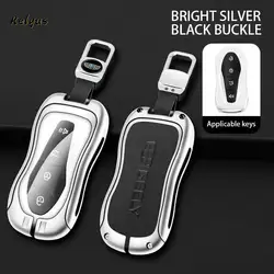 Original Factory Fashion Style Zinc Alloy Leather Key Car Key Cover For Geely Coolray Tugella Fy11 Atlas Boyue Nl3 Emgrand X7