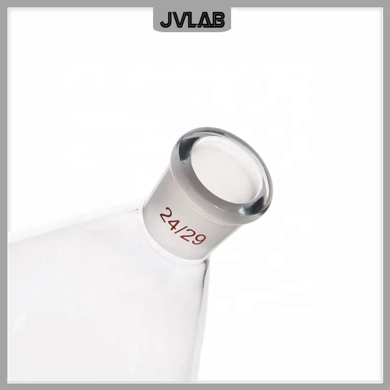 Evaporating Flask Eggplant-shape Flask 2000 ml Rotary Evaporator Accessories Lab Glassware Caliber 24mm & 29mm 1 EA