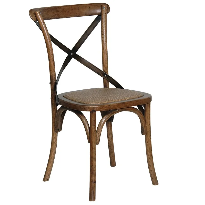 Wholesale different color options white black  event crossback chairs for weddings