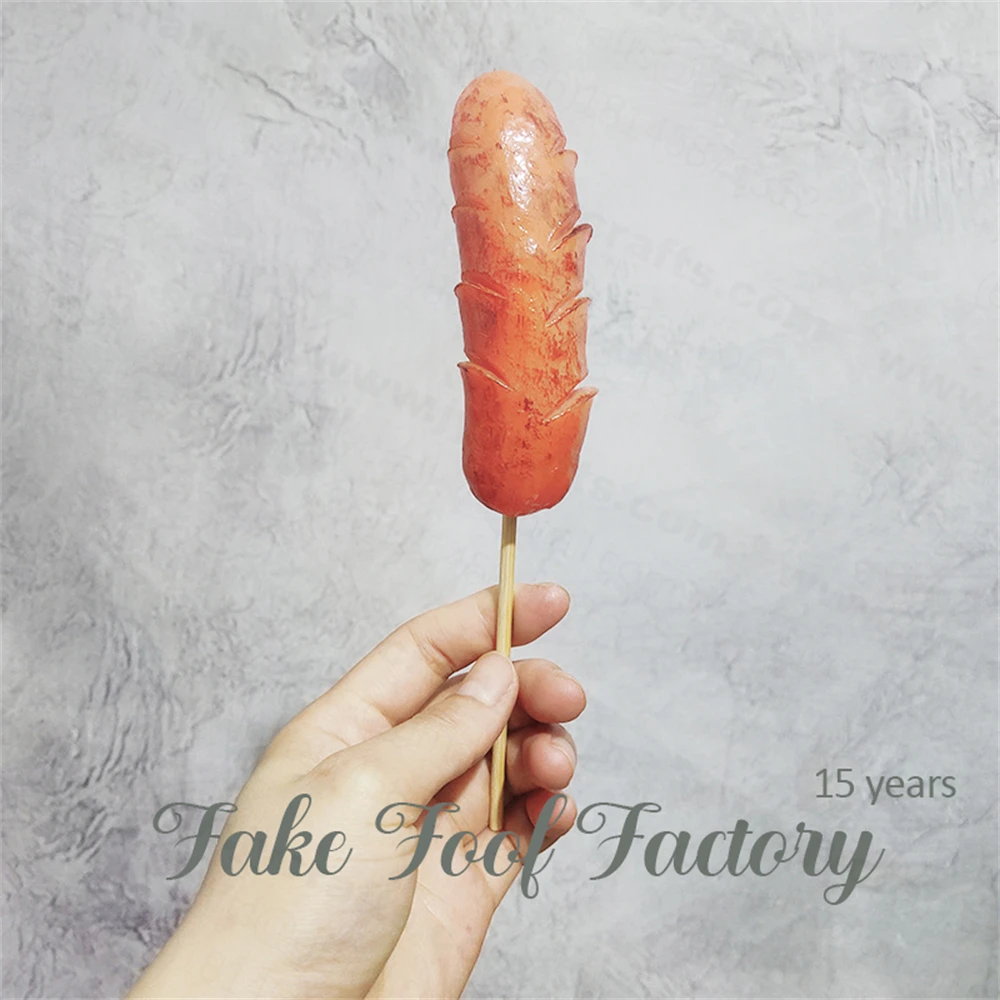 practical jokes toys prank food toy Realistic Look fake hot dog fake Sausage for hotel restaurant Display props