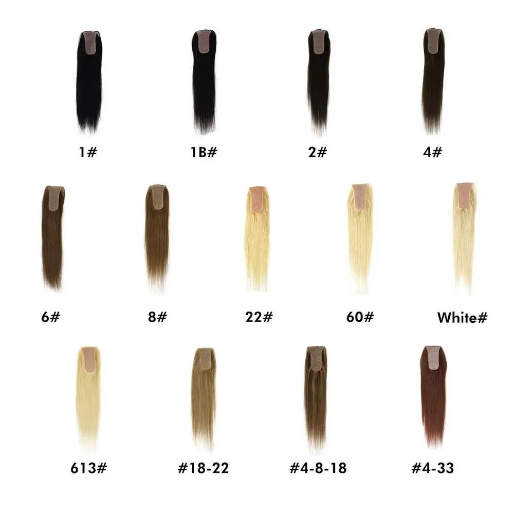 
K.S WIGS Silk Base Virgin Cuticle Aligned 100% Brazilian Human Hair Toupee Women Topper Natural Hair extension 