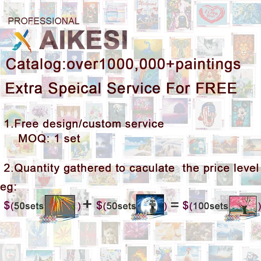 Hot Sale Cheap Wall Arts DIY Canvas Painting Eco Friendly Animal Art Wall Decor Bedroom Oil Painting By Numbers