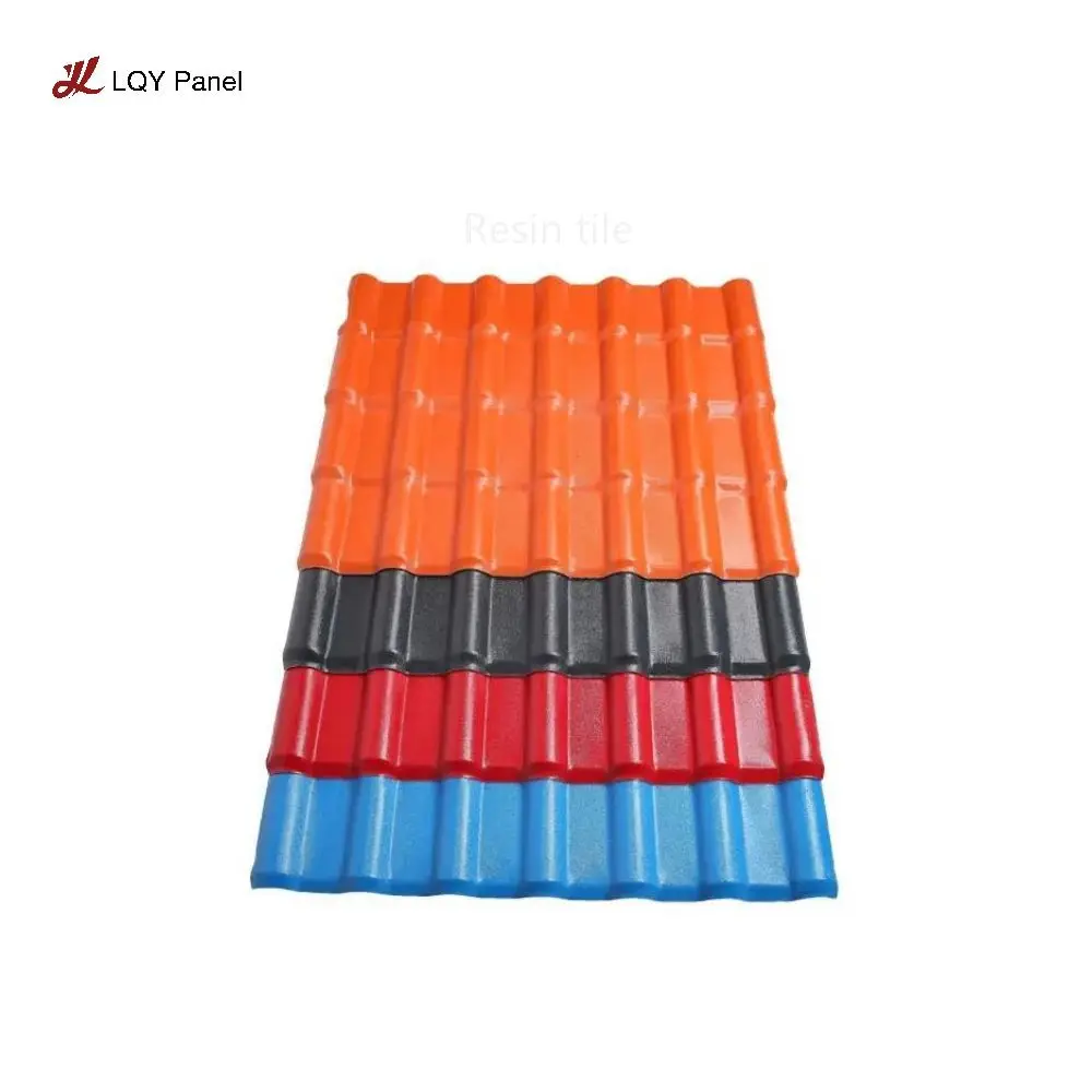 Hotsale 2.5mm Weather Resistant colorful ASA synthetic Resin Roof Tile For roof decoration roof flap