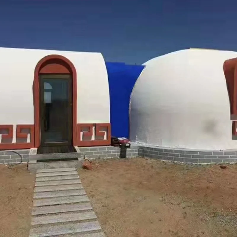 Factory Price White Down Farmhouse Sink Bounce Greenhouse Fan Long Life EPS Dome House