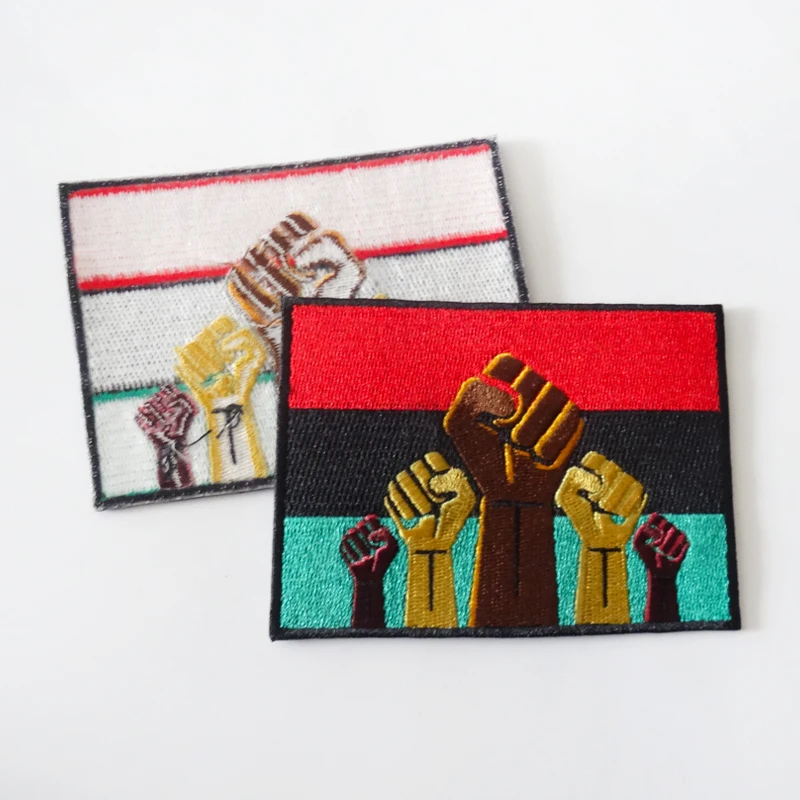 Custom patches Flag design machine embroidery designs badges embroidery badge