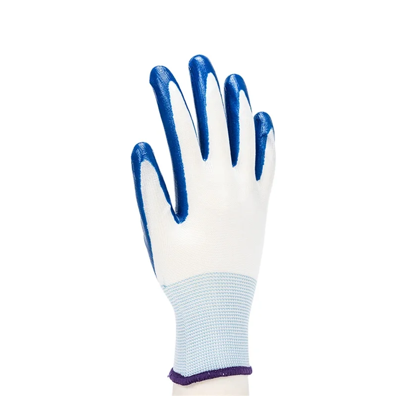 SANSHOU Hot Sale Latex PU Smooth Nitrile Palm Coated  Smooth Nylon Knitted Lining Safety Hand Work Gloves