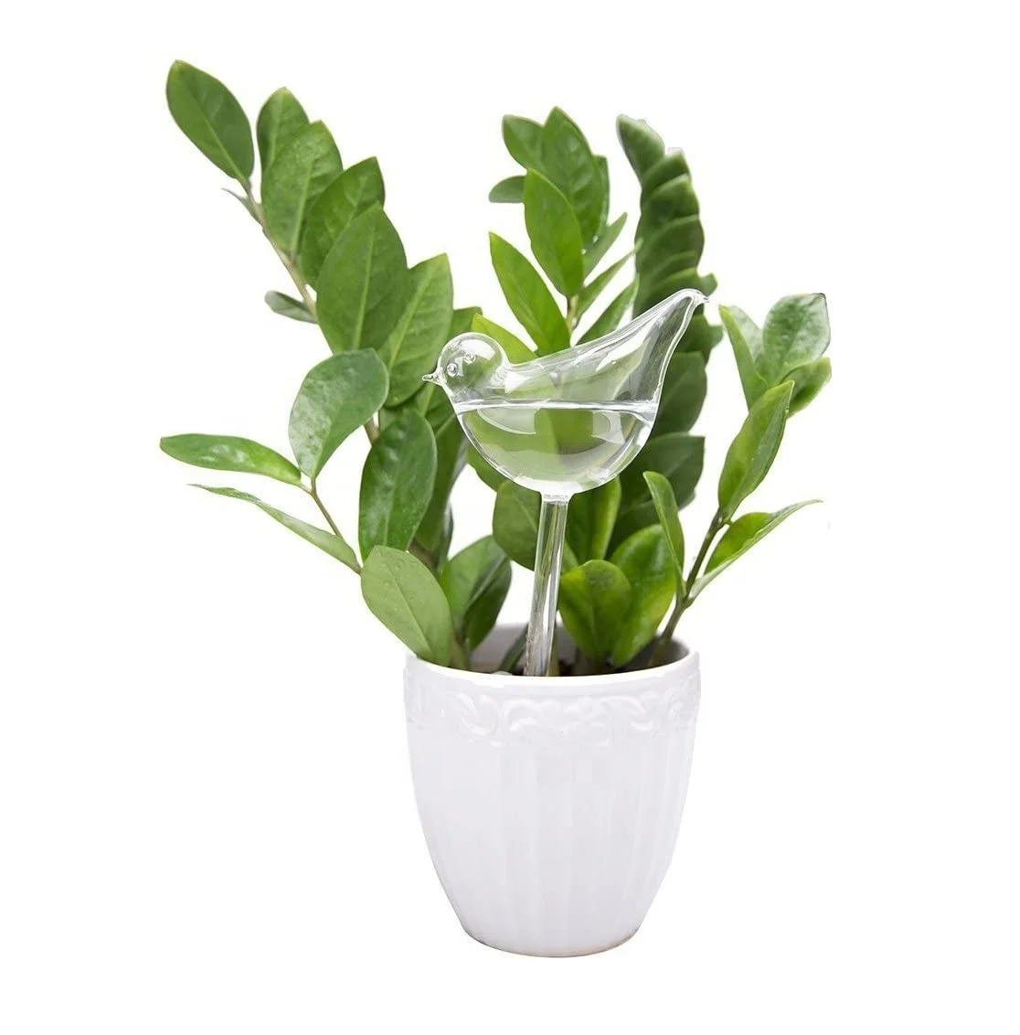Automatic Plant Self-watering Bird Shape Clear Glass Watering