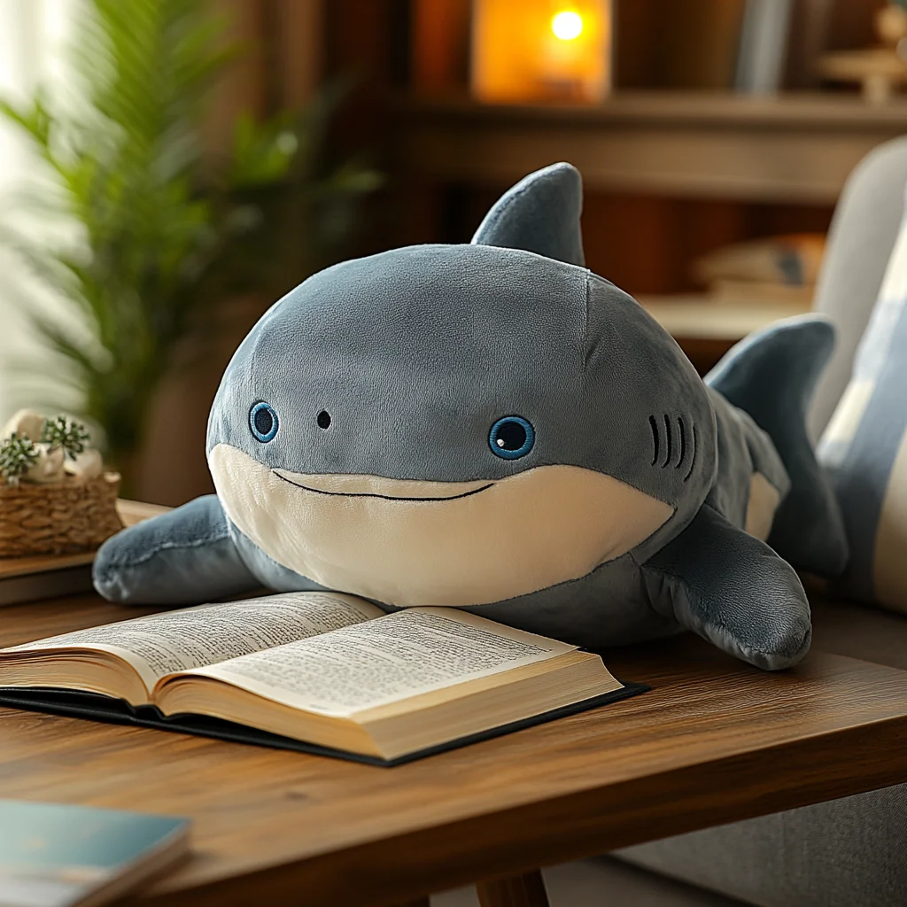 wholesale decoration kids baby cartoon cute lovely customized irregular soft shaped stuffed plush shark toy