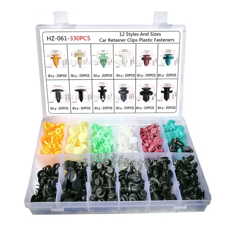 
330PCS for Toyota Auto Fastener Car Bumper Fender Fixed Clamp Interior Panels Auto Ceiling Trunk Clip Car Fastener 