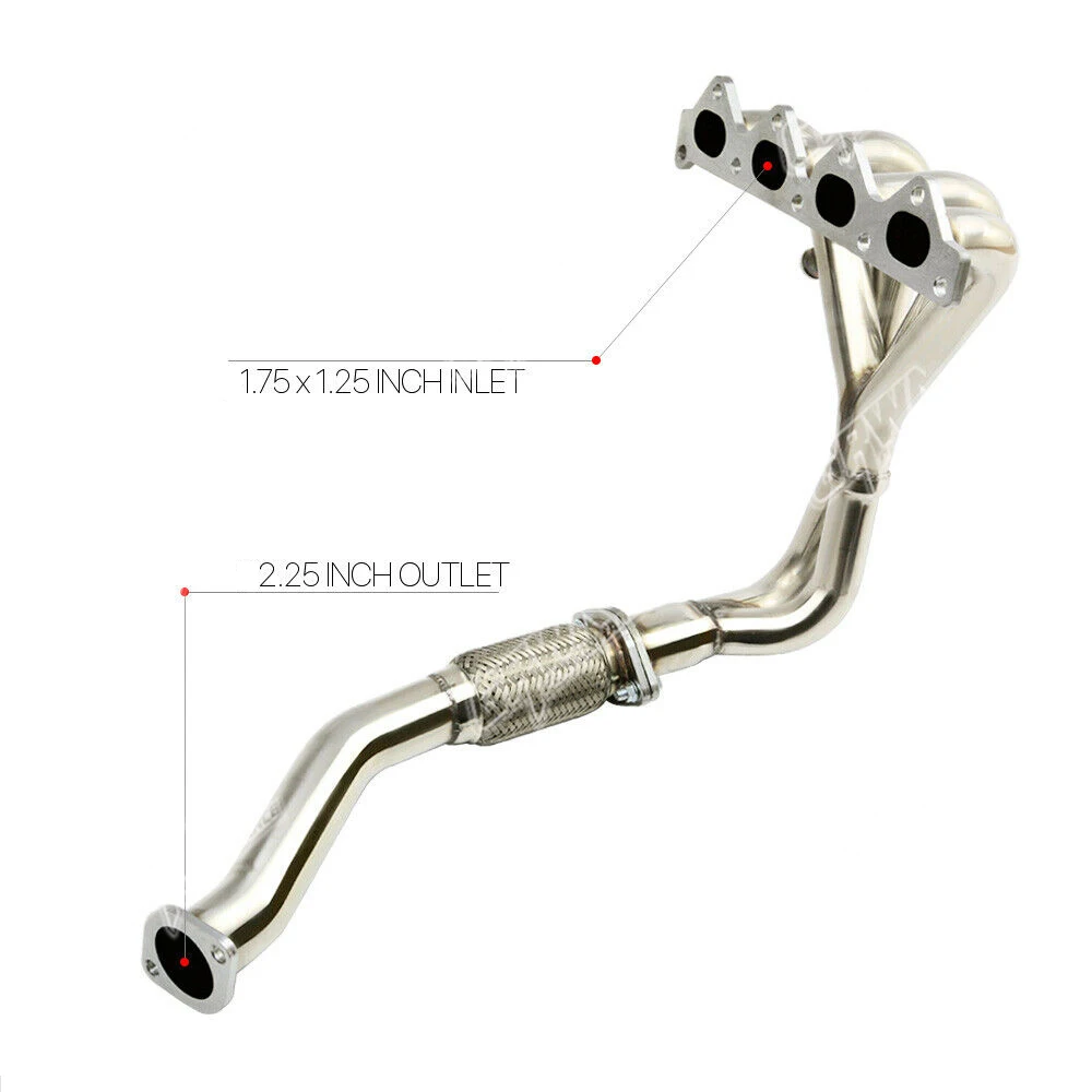 stainless steel exhaust header for Hyundai Tiburon 97-03