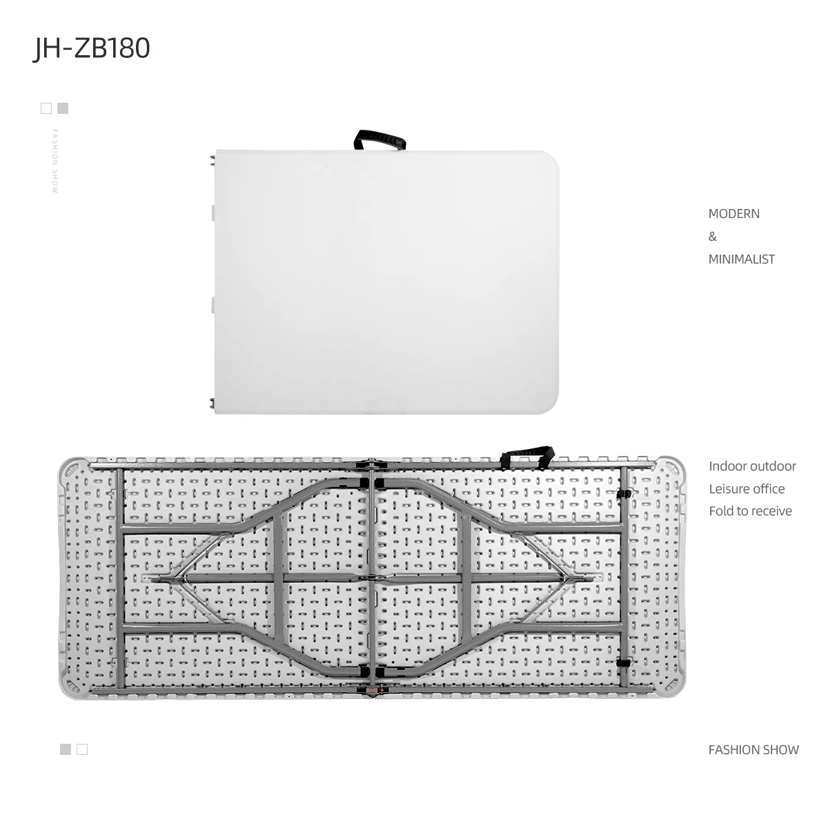 Hot sale 4FT 5FT 6FT Wholesale Square Lightweight Long White Portable Outdoor Theme Party Plastic Folding Table