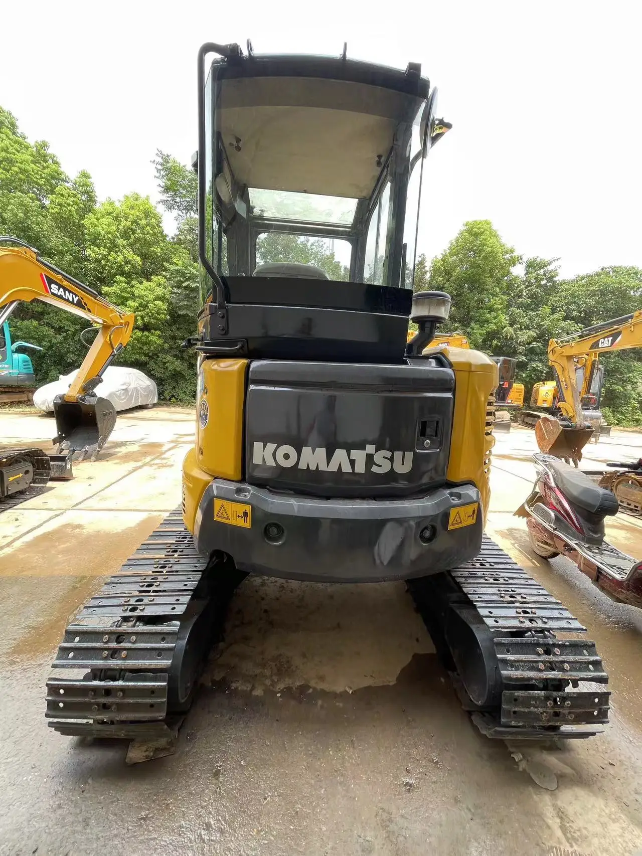 Экскаватор б/у из Китая 1 5 т продажа Подержанный мини-экскаватор PC55 Komatsu