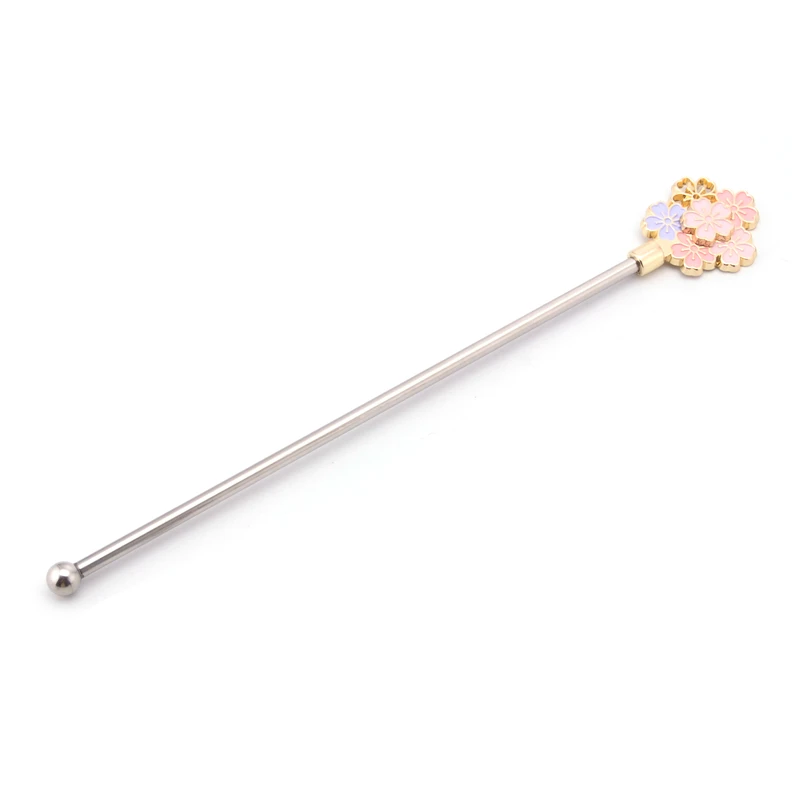 Горячая Распродажа, металлические эмалевые коктейльные палочки для перемешивания кофе, стеклянные палочки для перемешивания