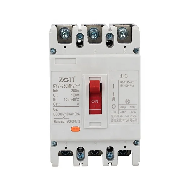 Factory Price DC Solar 3P 1000V  1500V 80A to 1600A Breaker Electrical MCCB Circuit Breakers