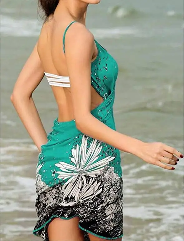 Sexy Chiffon Women Beach Dress Bikini Swimwear Cover Up Sarong Wrap Pareo