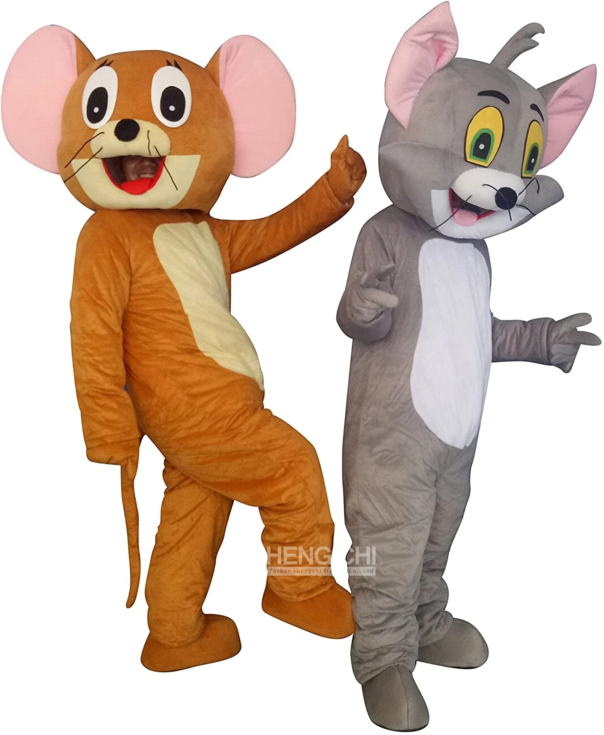Custom Size  Mouse And Cat Mascot Customize Cartoon Character Walking Animal Adult Mascot Costume
