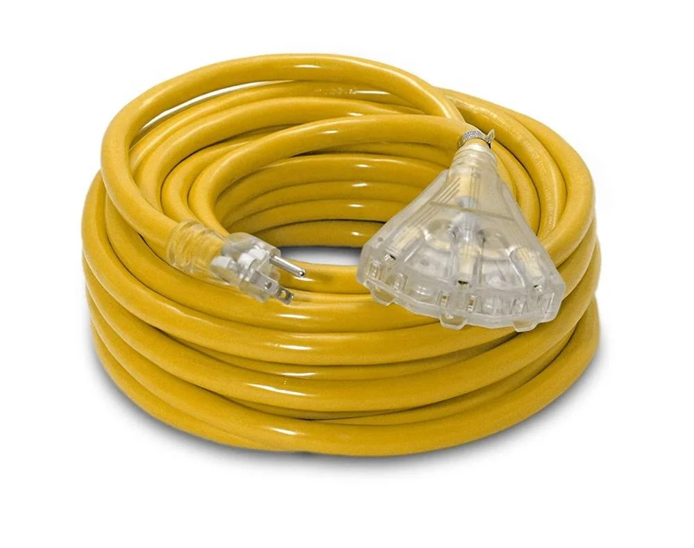15-Amp  50-ft 10/3   Lighted Heavy Duty 3-Outlet Extension cord