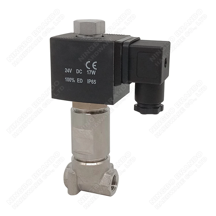 -196 Celsius Ultra Cryogenic Solenoid Valve For Liquid Nitrogen Liquid Carbon Dioxide Liquid Oxygen DC12V DC24V AC110V
