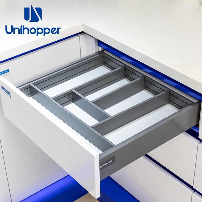 Unihopper manufacturer wholesale kitchen push open undermount drawer slide