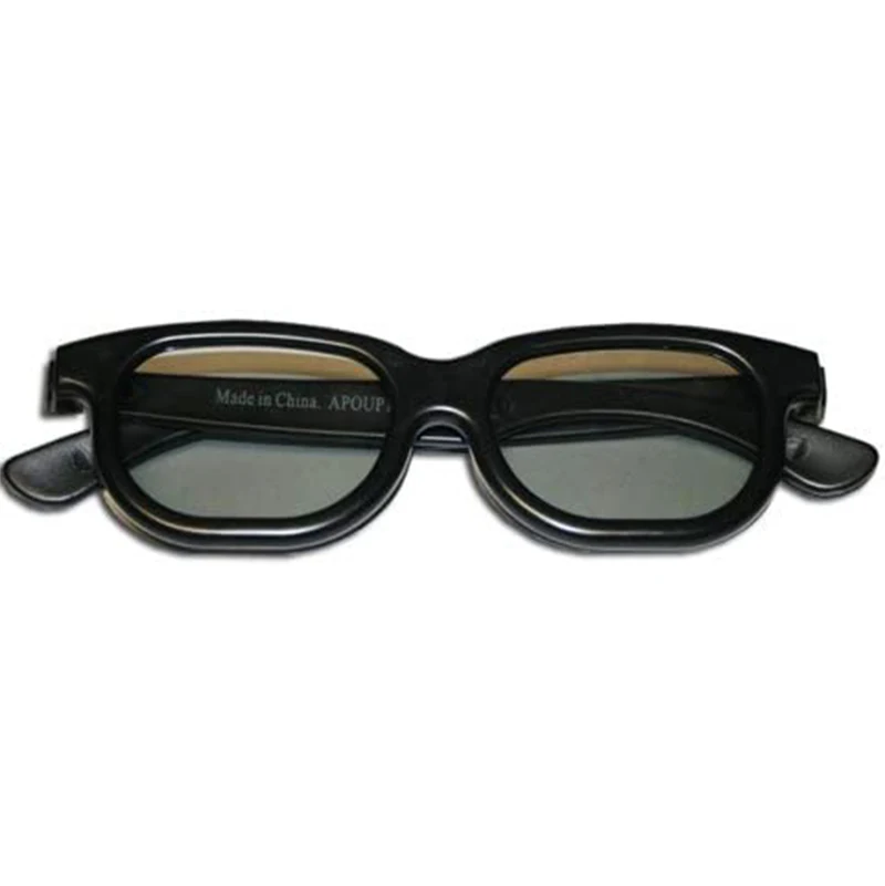 Пассивные 3D-очки поляризационные круглые поляризационные 3D-очки черные фильмы DVD ЖК Видео игровой кинотеатр круглые поляризационные 3d-очки