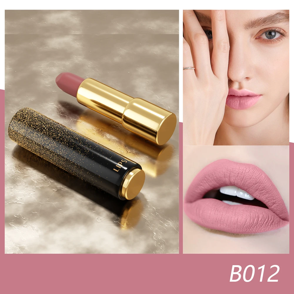 Ladies Private Label Custom Organic Velvet Vegan Lipstick Creamy Matte Waterproof Stick for Lips Herbal Based Beauty Makeup