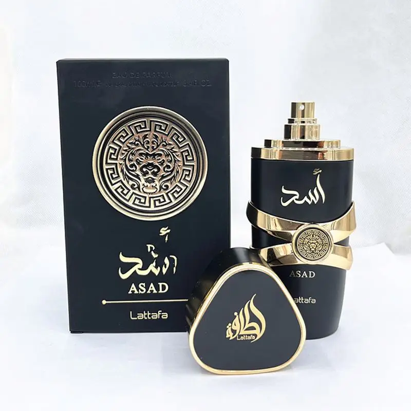 Black Men Perfume 100ml original luxury ASAD Long Lasting Perfume for women wholesale Dubai Arabic perfume
